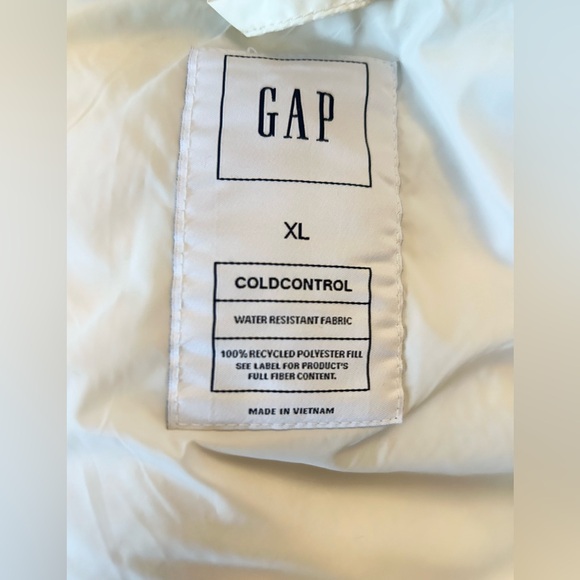 Gap ColdControl puffer vest ivory white crème warm winter vest - Picture 11 of 13